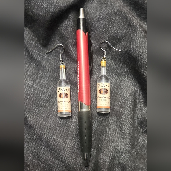 Tito's Handmade Vodka Mini Bottles Earrings - Picture 3 of 3